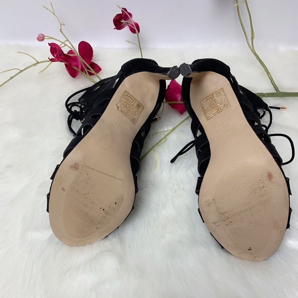 Aldo black lace up high heels size 9 - Picture 6 of 6